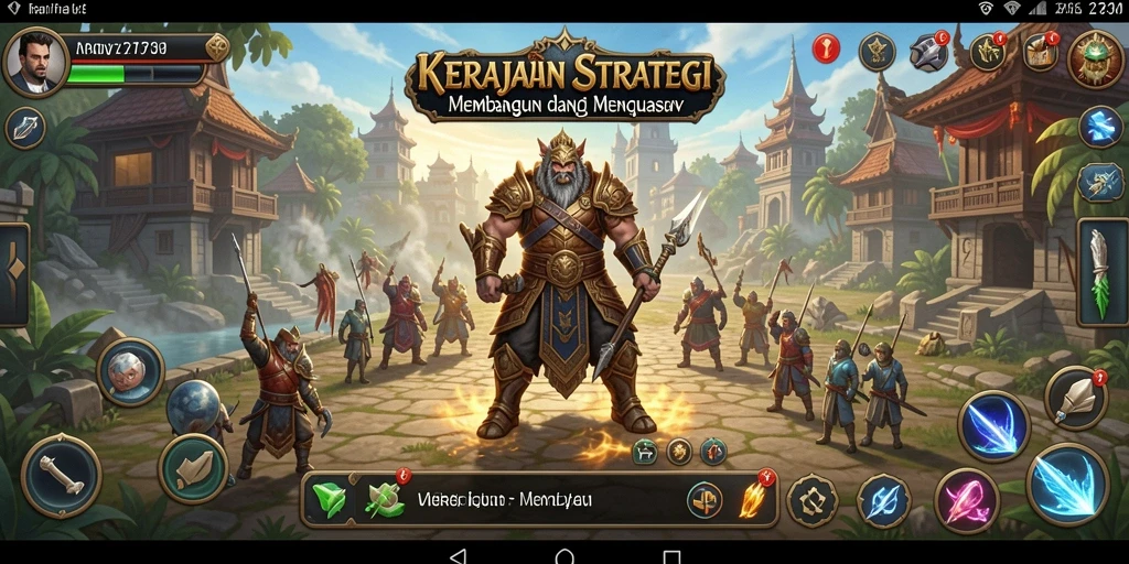 Tampilan gameplay menegangkan di dunia kerajaan 2739.
