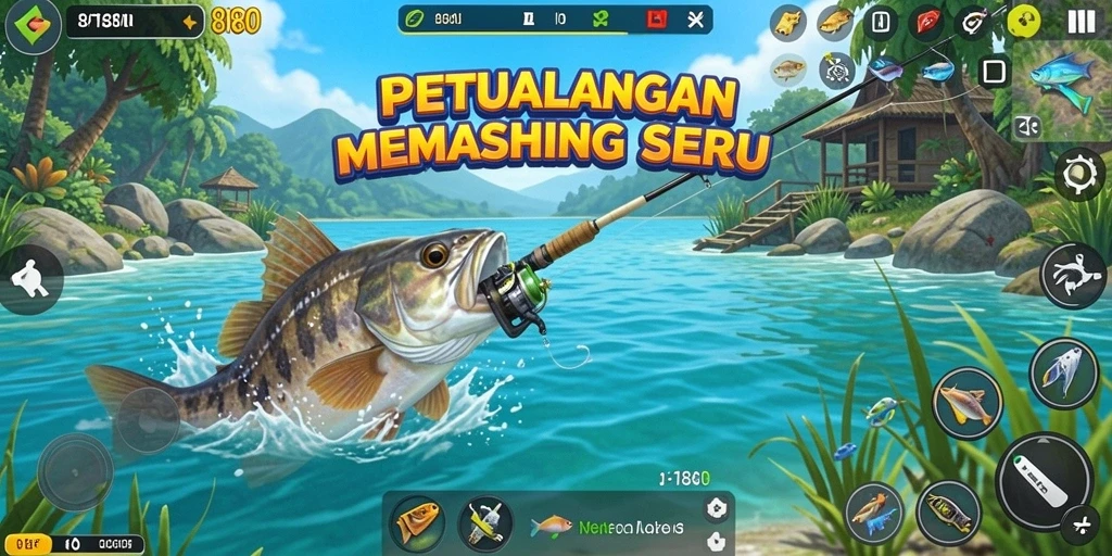 Gameplay mendebarkan dalam menangkap ikan besar di <strong>8180</strong>