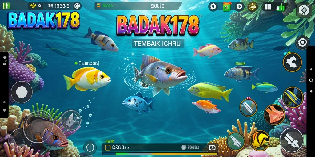 Gameplay seru di <strong>BADAK178</strong> dengan berbagai ikan dan senjata.