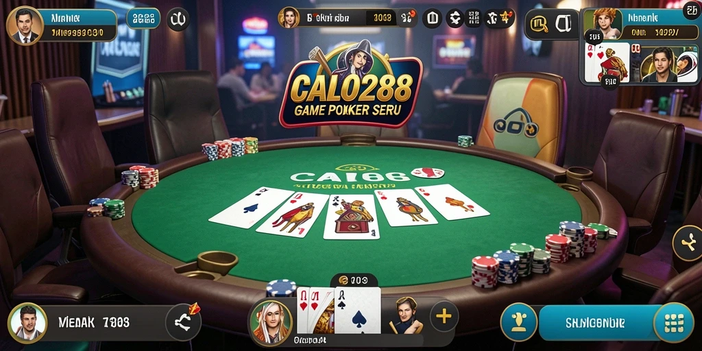 Screenshot utama CALO288 menampilkan gameplay Poker yang seru dan interaktif.