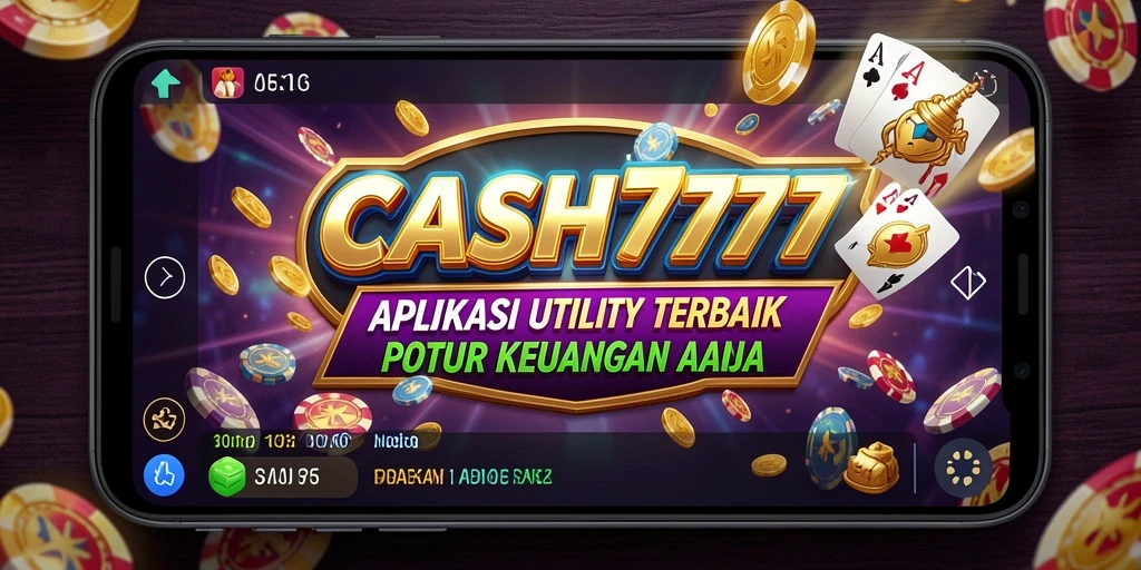 Tampilan aplikasi CASH777 dengan fitur pengelolaan keuangan.