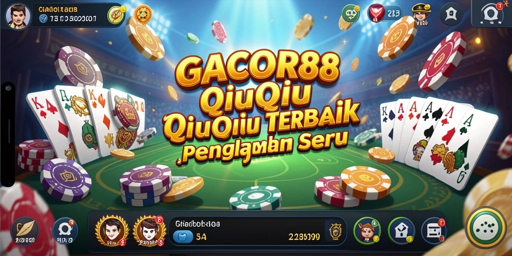 Tampilan menarik gameplay QiuQiu di GACOR88.