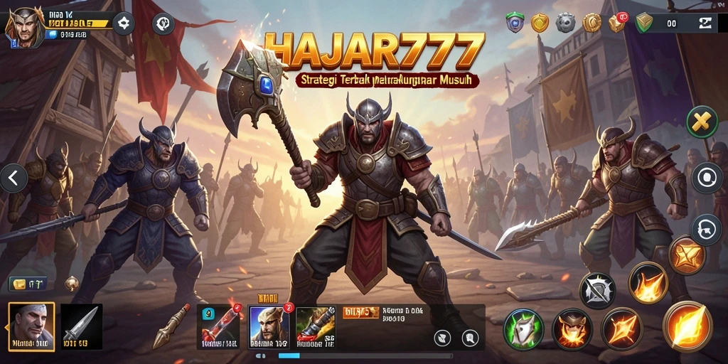 Gameplay menakjubkan dalam <strong>HAJAR777</strong> dengan pertempuran strategi yang intens.