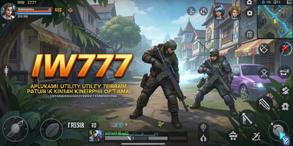 Tampilan utama IW777 yang menunjukkan fitur pembersihan sistem.