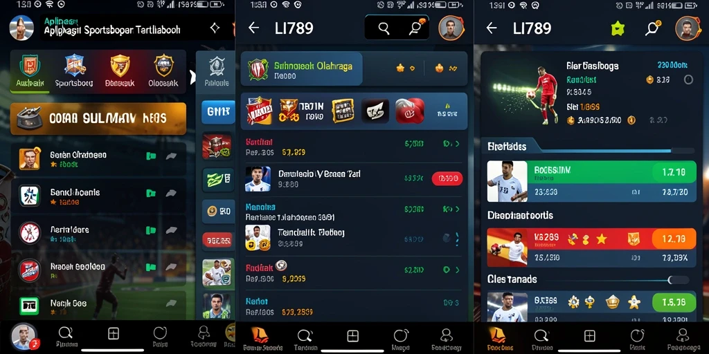 Screenshot gameplay LI789 menampilkan fitur taruhan olahraga yang intuitif.