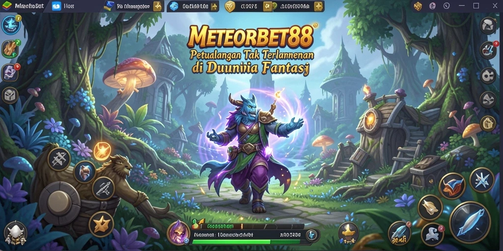 Tampilan menakjubkan dari gameplay petualangan METEORBET88.