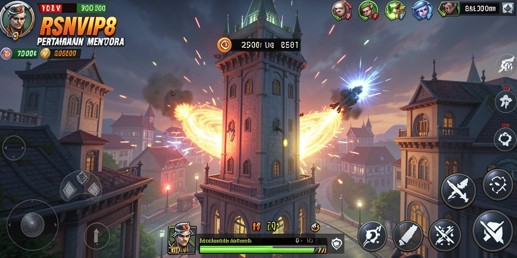 Gameplay seru dan menegangkan dalam RSNVIP8 Tower Defense.