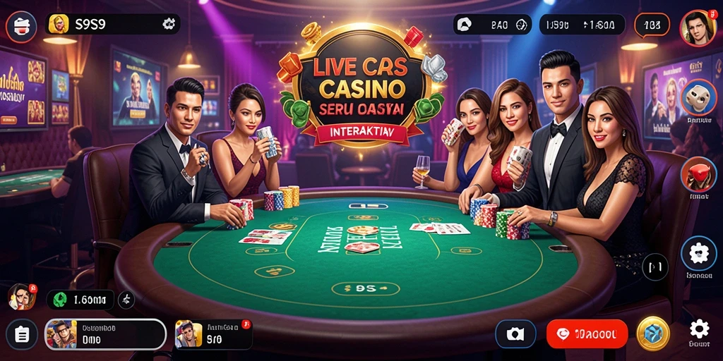 Tampilan gameplay Live Casino S9S9 yang menarik dan interaktif.
