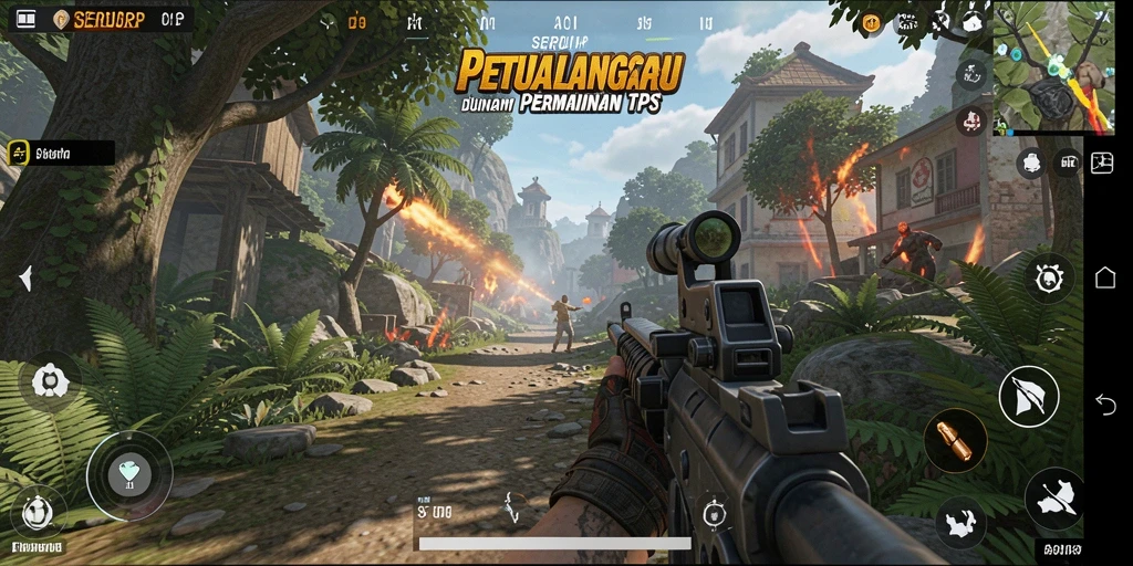 Tangkapan layar SERURP menampilkan aksinya yang intens dan grafis yang menarik.