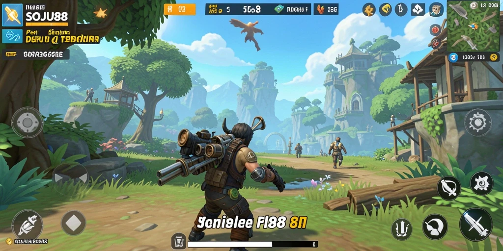 Tampilan gameplay Open World SOJU88 yang menakjubkan.