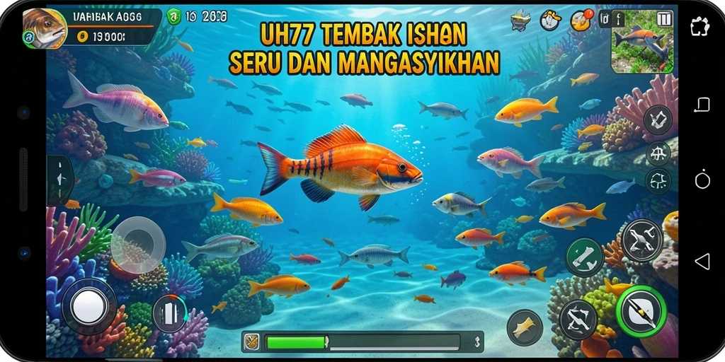 Gameplay seru UH77 dengan aksi menembak ikan yang menarik.