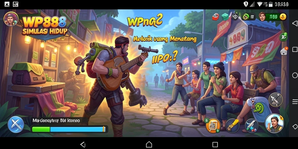 Gameplay menarik dari WP888 yang menampilkan kehidupan simulasi yang realistis.